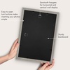 image:imageAmericanflat 8x8 Picture Frame  Matted to 5x5  Engineered Wood  White  Shatterresistant glass wall or tabletop display with included easel sawtooth hangers included secure turntab backingGrey Wood