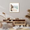 image:imageAmericanflat 8x8 Picture Frame  Matted to 5x5  Engineered Wood  White  Shatterresistant glass wall or tabletop display with included easel sawtooth hangers included secure turntab backingNatural Oak