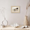 image:imageAmericanflat 8x8 Picture Frame  Matted to 5x5  Engineered Wood  White  Shatterresistant glass wall or tabletop display with included easel sawtooth hangers included secure turntab backingNatural Oak