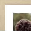 image:imageAmericanflat 8x8 Picture Frame  Matted to 5x5  Engineered Wood  White  Shatterresistant glass wall or tabletop display with included easel sawtooth hangers included secure turntab backingNatural Oak