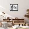 image:imageAmericanflat 8x8 Picture Frame  Matted to 5x5  Engineered Wood  White  Shatterresistant glass wall or tabletop display with included easel sawtooth hangers included secure turntab backingBlack