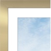 image:imageAmericanflat 8x8 Picture Frame  Matted to 5x5  Engineered Wood  White  Shatterresistant glass wall or tabletop display with included easel sawtooth hangers included secure turntab backingGold