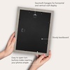 image:imageAmericanflat 8x8 Picture Frame  Matted to 5x5  Engineered Wood  White  Shatterresistant glass wall or tabletop display with included easel sawtooth hangers included secure turntab backingGrey Wood