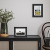 image:imageAmericanflat 8x8 Picture Frame  Matted to 5x5  Engineered Wood  White  Shatterresistant glass wall or tabletop display with included easel sawtooth hangers included secure turntab backingBlack