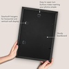 image:imageAmericanflat 8x8 Picture Frame  Matted to 5x5  Engineered Wood  White  Shatterresistant glass wall or tabletop display with included easel sawtooth hangers included secure turntab backingBlack