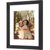 image:imageAmericanflat 8x8 Picture Frame  Matted to 5x5  Engineered Wood  White  Shatterresistant glass wall or tabletop display with included easel sawtooth hangers included secure turntab backingBlack
