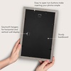 image:imageAmericanflat 8x8 Picture Frame  Matted to 5x5  Engineered Wood  White  Shatterresistant glass wall or tabletop display with included easel sawtooth hangers included secure turntab backingGrey Wood