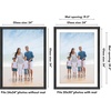 image:imageAmericanflat 8x8 Picture Frame  Matted to 5x5  Engineered Wood  White  Shatterresistant glass wall or tabletop display with included easel sawtooth hangers included secure turntab backingBlack