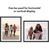 image:imageAmericanflat 8x8 Picture Frame  Matted to 5x5  Engineered Wood  White  Shatterresistant glass wall or tabletop display with included easel sawtooth hangers included secure turntab backingBlack