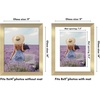image:imageAmericanflat 8x8 Picture Frame  Matted to 5x5  Engineered Wood  White  Shatterresistant glass wall or tabletop display with included easel sawtooth hangers included secure turntab backingGold
