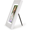 image:imageAmericanflat 8x8 Picture Frame  Matted to 5x5  Engineered Wood  White  Shatterresistant glass wall or tabletop display with included easel sawtooth hangers included secure turntab backingWhite