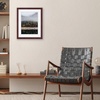 image:imageAmericanflat 8x8 Picture Frame  Matted to 5x5  Engineered Wood  White  Shatterresistant glass wall or tabletop display with included easel sawtooth hangers included secure turntab backingMahogany