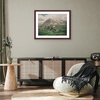 image:imageAmericanflat 8x8 Picture Frame  Matted to 5x5  Engineered Wood  White  Shatterresistant glass wall or tabletop display with included easel sawtooth hangers included secure turntab backingMahogany