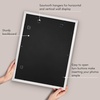 image:imageAmericanflat 8x8 Picture Frame  Matted to 5x5  Engineered Wood  White  Shatterresistant glass wall or tabletop display with included easel sawtooth hangers included secure turntab backingWhite