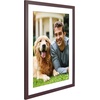 image:imageAmericanflat 8x8 Picture Frame  Matted to 5x5  Engineered Wood  White  Shatterresistant glass wall or tabletop display with included easel sawtooth hangers included secure turntab backingMahogany