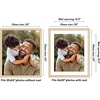 image:imageAmericanflat 8x8 Picture Frame  Matted to 5x5  Engineered Wood  White  Shatterresistant glass wall or tabletop display with included easel sawtooth hangers included secure turntab backingNatural Oak