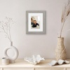 image:imageAmericanflat 8x8 Picture Frame  Matted to 5x5  Engineered Wood  White  Shatterresistant glass wall or tabletop display with included easel sawtooth hangers included secure turntab backingGrey Wood