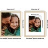 image:imageAmericanflat 8x8 Picture Frame  Matted to 5x5  Engineered Wood  White  Shatterresistant glass wall or tabletop display with included easel sawtooth hangers included secure turntab backingNatural Oak