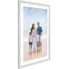 image:imageAmericanflat 8x8 Picture Frame  Matted to 5x5  Engineered Wood  White  Shatterresistant glass wall or tabletop display with included easel sawtooth hangers included secure turntab backingWhite
