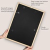 image:imageAmericanflat 8x8 Picture Frame  Matted to 5x5  Engineered Wood  White  Shatterresistant glass wall or tabletop display with included easel sawtooth hangers included secure turntab backingNatural Oak