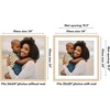 image:imageAmericanflat 8x8 Picture Frame  Matted to 5x5  Engineered Wood  White  Shatterresistant glass wall or tabletop display with included easel sawtooth hangers included secure turntab backingNatural Oak
