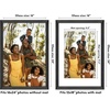 image:imageAmericanflat 8x8 Picture Frame  Matted to 5x5  Engineered Wood  White  Shatterresistant glass wall or tabletop display with included easel sawtooth hangers included secure turntab backingBlack