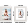 image:imageAmericanflat 8x8 Picture Frame  Matted to 5x5  Engineered Wood  White  Shatterresistant glass wall or tabletop display with included easel sawtooth hangers included secure turntab backingWhite