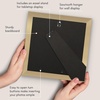 image:imageAmericanflat 8x8 Picture Frame  Matted to 5x5  Engineered Wood  White  Shatterresistant glass wall or tabletop display with included easel sawtooth hangers included secure turntab backingGold