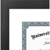 image:imageAmericanflat 8x8 Picture Frame  Matted to 5x5  Engineered Wood  White  Shatterresistant glass wall or tabletop display with included easel sawtooth hangers included secure turntab backingBlack