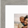 image:imageAmericanflat 8x8 Picture Frame  Matted to 5x5  Engineered Wood  White  Shatterresistant glass wall or tabletop display with included easel sawtooth hangers included secure turntab backingGrey Wood