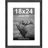 image:imageAmericanflat 8x8 Picture Frame  Matted to 5x5  Engineered Wood  White  Shatterresistant glass wall or tabletop display with included easel sawtooth hangers included secure turntab backingBlack