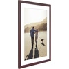 image:imageAmericanflat 8x8 Picture Frame  Matted to 5x5  Engineered Wood  White  Shatterresistant glass wall or tabletop display with included easel sawtooth hangers included secure turntab backingMahogany