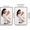 image:imageAmericanflat 8x8 Picture Frame  Matted to 5x5  Engineered Wood  White  Shatterresistant glass wall or tabletop display with included easel sawtooth hangers included secure turntab backingGrey Wood