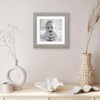 image:imageAmericanflat 8x8 Picture Frame  Matted to 5x5  Engineered Wood  White  Shatterresistant glass wall or tabletop display with included easel sawtooth hangers included secure turntab backingGrey Wood