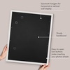 image:imageAmericanflat 8x8 Picture Frame  Matted to 5x5  Engineered Wood  White  Shatterresistant glass wall or tabletop display with included easel sawtooth hangers included secure turntab backingWhite