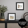 image:imageAmericanflat 8x8 Picture Frame  Matted to 5x5  Engineered Wood  White  Shatterresistant glass wall or tabletop display with included easel sawtooth hangers included secure turntab backingBlack
