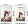 image:imageAmericanflat 8x8 Picture Frame  Matted to 5x5  Engineered Wood  White  Shatterresistant glass wall or tabletop display with included easel sawtooth hangers included secure turntab backingWhite