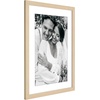 image:imageAmericanflat 8x8 Picture Frame  Matted to 5x5  Engineered Wood  White  Shatterresistant glass wall or tabletop display with included easel sawtooth hangers included secure turntab backingNatural Oak
