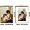 image:imageAmericanflat 8x8 Picture Frame  Matted to 5x5  Engineered Wood  White  Shatterresistant glass wall or tabletop display with included easel sawtooth hangers included secure turntab backingGold