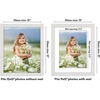image:imageAmericanflat 8x8 Picture Frame  Matted to 5x5  Engineered Wood  White  Shatterresistant glass wall or tabletop display with included easel sawtooth hangers included secure turntab backingWhite