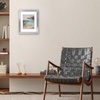 image:imageAmericanflat 8x8 Picture Frame  Matted to 5x5  Engineered Wood  White  Shatterresistant glass wall or tabletop display with included easel sawtooth hangers included secure turntab backingSilver