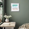 image:imageAmericanflat 8x8 Picture Frame  Matted to 5x5  Engineered Wood  White  Shatterresistant glass wall or tabletop display with included easel sawtooth hangers included secure turntab backingSilver