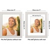 image:imageAmericanflat 8x8 Picture Frame  Matted to 5x5  Engineered Wood  White  Shatterresistant glass wall or tabletop display with included easel sawtooth hangers included secure turntab backingWhite