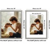 image:imageAmericanflat 8x8 Picture Frame  Matted to 5x5  Engineered Wood  White  Shatterresistant glass wall or tabletop display with included easel sawtooth hangers included secure turntab backingGrey Wood