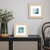 image:imageAmericanflat 8x8 Picture Frame  Matted to 5x5  Engineered Wood  White  Shatterresistant glass wall or tabletop display with included easel sawtooth hangers included secure turntab backingNatural Oak