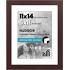 image:imageAmericanflat 8x8 Picture Frame  Matted to 5x5  Engineered Wood  White  Shatterresistant glass wall or tabletop display with included easel sawtooth hangers included secure turntab backingMahogany