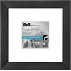 image:imageAmericanflat 8x8 Picture Frame  Matted to 5x5  Engineered Wood  White  Shatterresistant glass wall or tabletop display with included easel sawtooth hangers included secure turntab backingBlack
