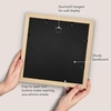 image:imageAmericanflat 8x8 Picture Frame  Matted to 5x5  Engineered Wood  White  Shatterresistant glass wall or tabletop display with included easel sawtooth hangers included secure turntab backingNatural Oak