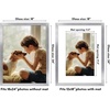 image:imageAmericanflat 8x8 Picture Frame  Matted to 5x5  Engineered Wood  White  Shatterresistant glass wall or tabletop display with included easel sawtooth hangers included secure turntab backingWhite