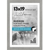 image:imageAmericanflat 8x8 Picture Frame  Matted to 5x5  Engineered Wood  White  Shatterresistant glass wall or tabletop display with included easel sawtooth hangers included secure turntab backingGrey Wood